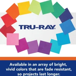 Tru-Ray® Assorted Bright Colors Sulphite Construction Paper, 12
