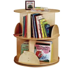 Two-Level Carousel Book Stand