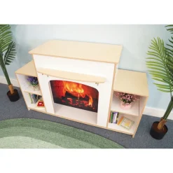 Warm And Welcoming Fireplace White