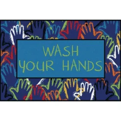 Wash Your Hands Rug, 3' x 4'6"
