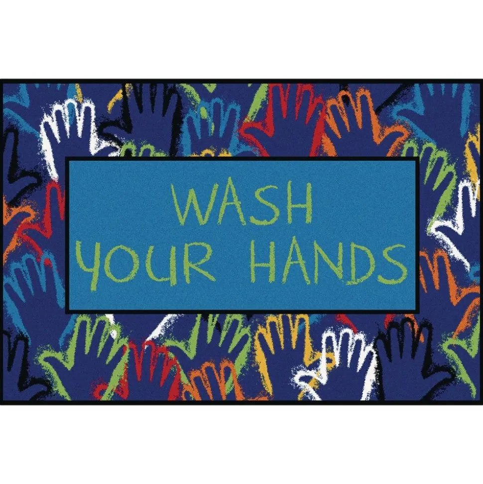 Wash Your Hands Rug, 3' x 4'6"