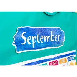 Watercolor Calendar Bulletin Board Set - 87 pcs