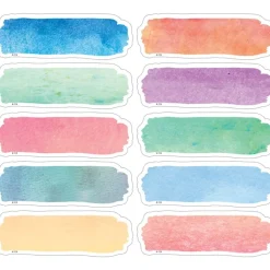 Watercolor Magnetic Labels - 20 labels