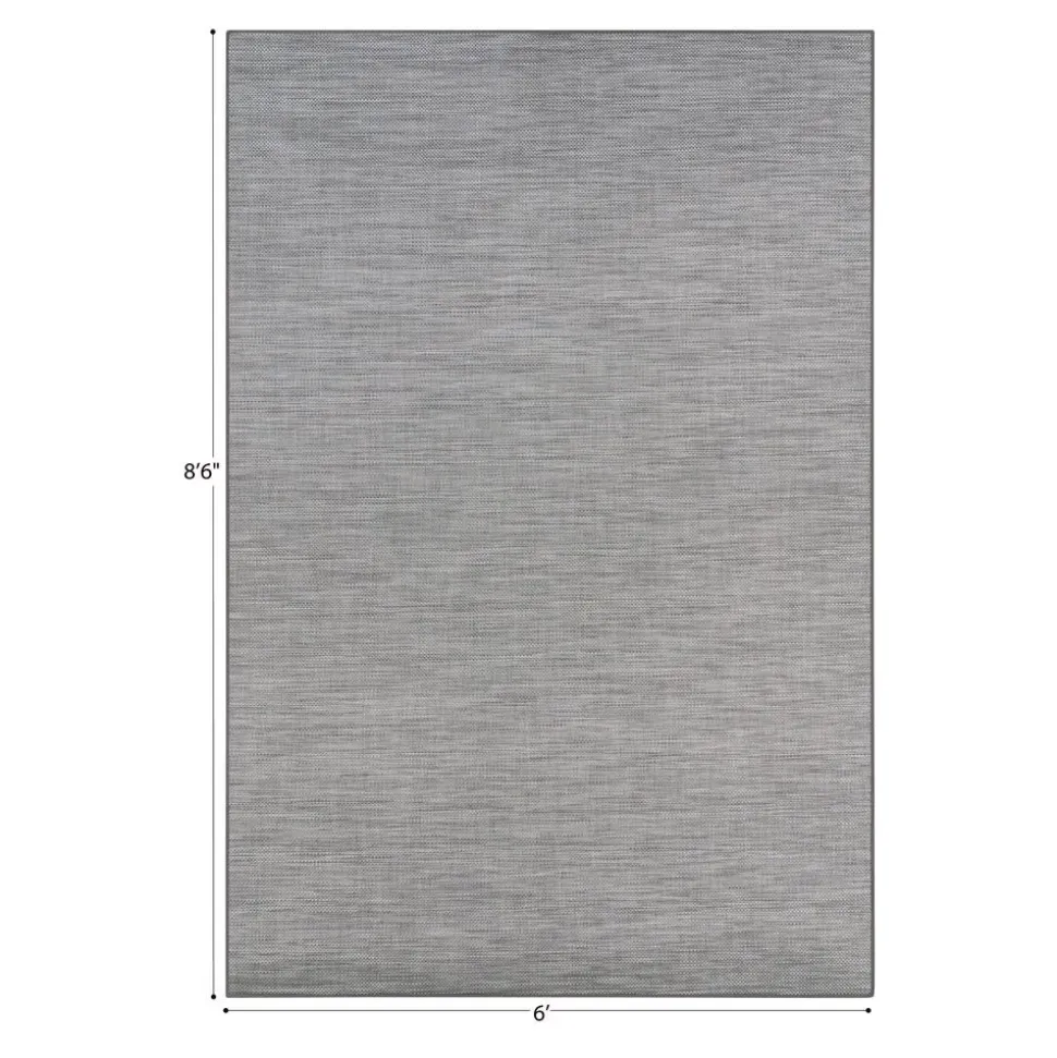 Water Mill 6' x 8'6" Indoor/Outdoor Rug in color Haze