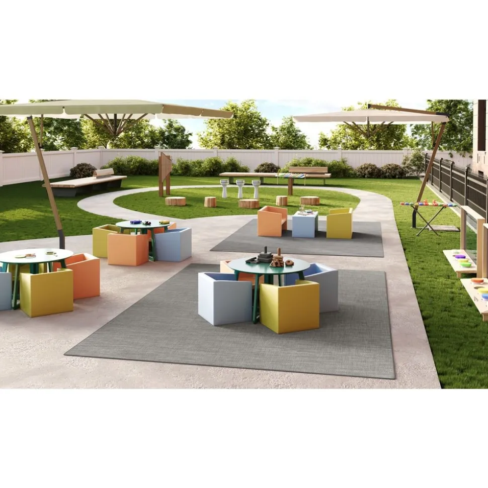 Water Mill 7'8" x 11" Indoor/Outdoor Rug in color Haze