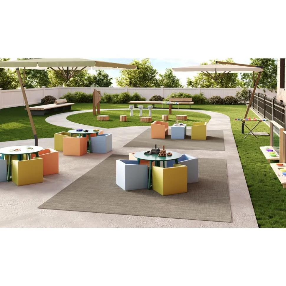 Water Mill 7'8" x 11" Indoor/Outdoor Rug in color Ridgeline
