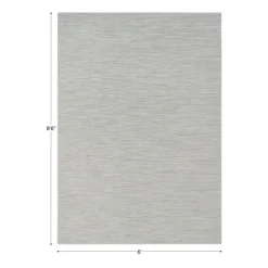 Water Mill 6' x 8'6" Indoor/Outdoor Rug in color Infusion