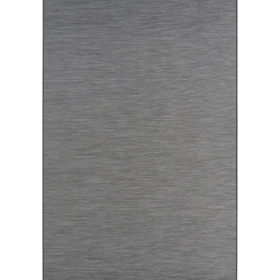 Water Mill 4'3" x 6' Indoor/Outdoor Rug in color Tungsten