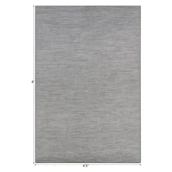Water Mill 4'3" x 6' Indoor/Outdoor Rug in color Haze