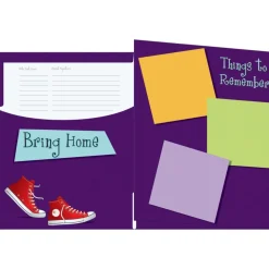 Weekly Take-Home Tri-Fold 3-Pocket Folders - 12 folders
