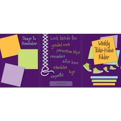 Weekly Take-Home Tri-Fold 3-Pocket Folders - 12 folders