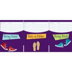Weekly Take-Home Tri-Fold 3-Pocket Folders - 12 folders