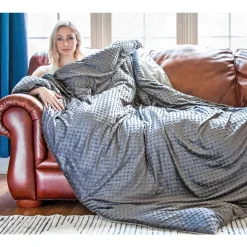 Weighted Grey Blanket - 10 lbs.