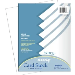 White Cardstock - 100 Sheets