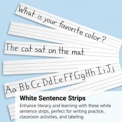 White Sentence Strips - 100 Strips