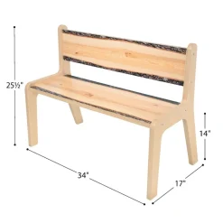Whitney Brothers® Nature View Live Edge Bench - 14