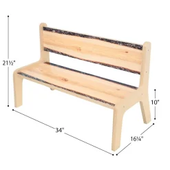 Whitney Brothers® Nature View Live Edge Bench - 10