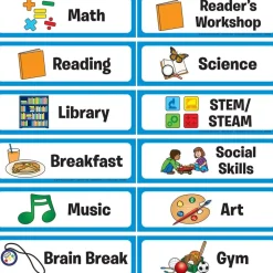 Whole-Class Visual Schedule Pocket Chart Refill Cards
