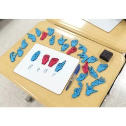 Wonderfoam Magnetic Sign Language Letters - 26 pieces
