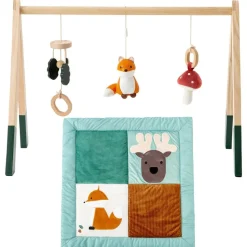 Wooden Activity Arch with Playmat - Woodland