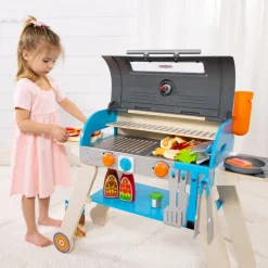 Wooden Deluxe Barbecue Grill, Smoker and Pizza Oven