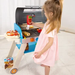 Wooden Deluxe Barbecue Grill, Smoker and Pizza Oven