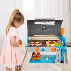 Wooden Deluxe Barbecue Grill, Smoker and Pizza Oven