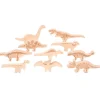Wooden Dinosaur Blocks - 10pcs