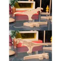 Wooden Dinosaur Blocks - 10pcs