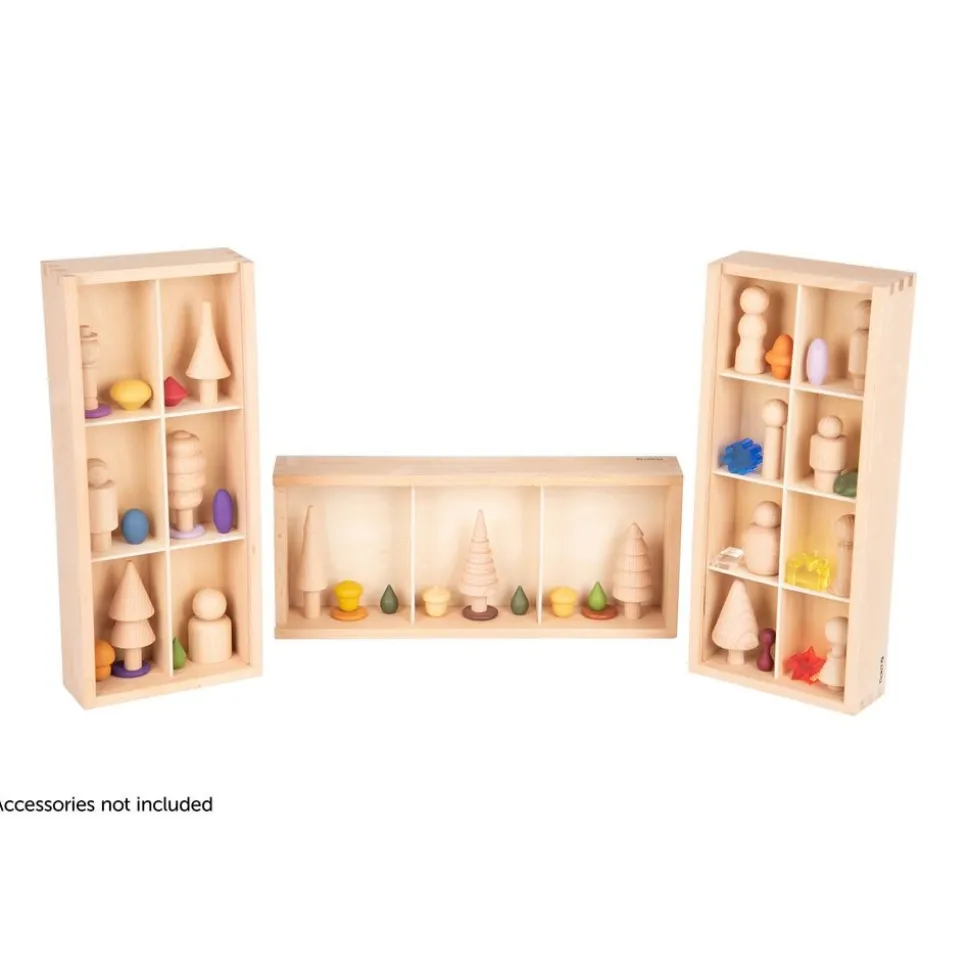 Wooden Discovery Boxes - Set of 3