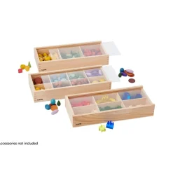 Wooden Discovery Boxes - Set of 3