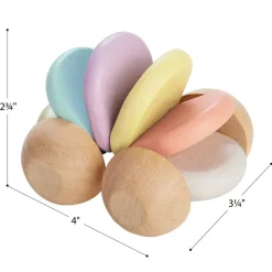 Wooden Disk Car - Pastel