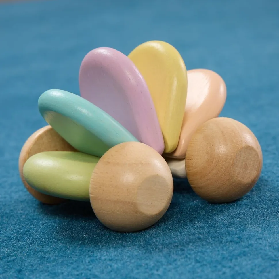 Wooden Disk Car - Pastel