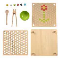 Wooden Fine Motor Pattern Balls - 132 pcs