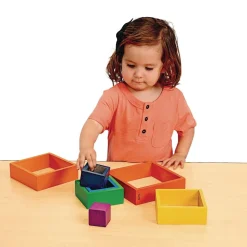 Wooden Rainbow Squares