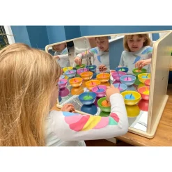 Wooden 5-Way Mirror