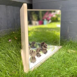 Wooden 4-Way Mirror