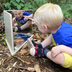 Wooden 4-Way Mirror