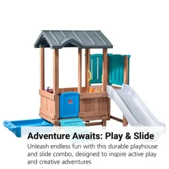Woodland Adventure Playhouse & Slide