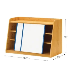 Write and Store Shelf with 2 Whiteboards