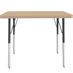 24" x 36" Rectangle Activity Table with Adjustable Swivel Glide Legs - Maple/Maple