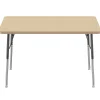 30" x 48" Rectangle Activity Table with Adjustable Swivel Glide Legs - Maple/Maple