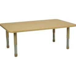 30" x 48" Rectangle Activity Table with Adjustable Tiny Tot Legs - Maple/Maple