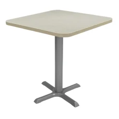 30" x 30" Square Cafe Bistro Table - Sand Drift/Silver