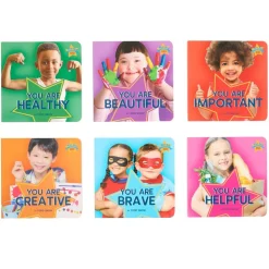 You Are Awesome Board Books - Healthy, Beautiful, Important, Creative, Brave, Helpful - Set