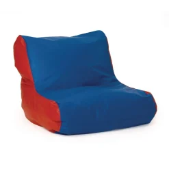 Youth High-Back Beanbag Chair - Red/Blue