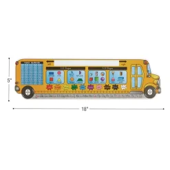 Zaner-Bloser Bus Shaped Self-Adhesive Vinyl Desktop Helpers™ - Set Of 24