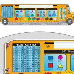 Zaner-Bloser Bus Shaped Self-Adhesive Vinyl Desktop Helpers™ - Set Of 24