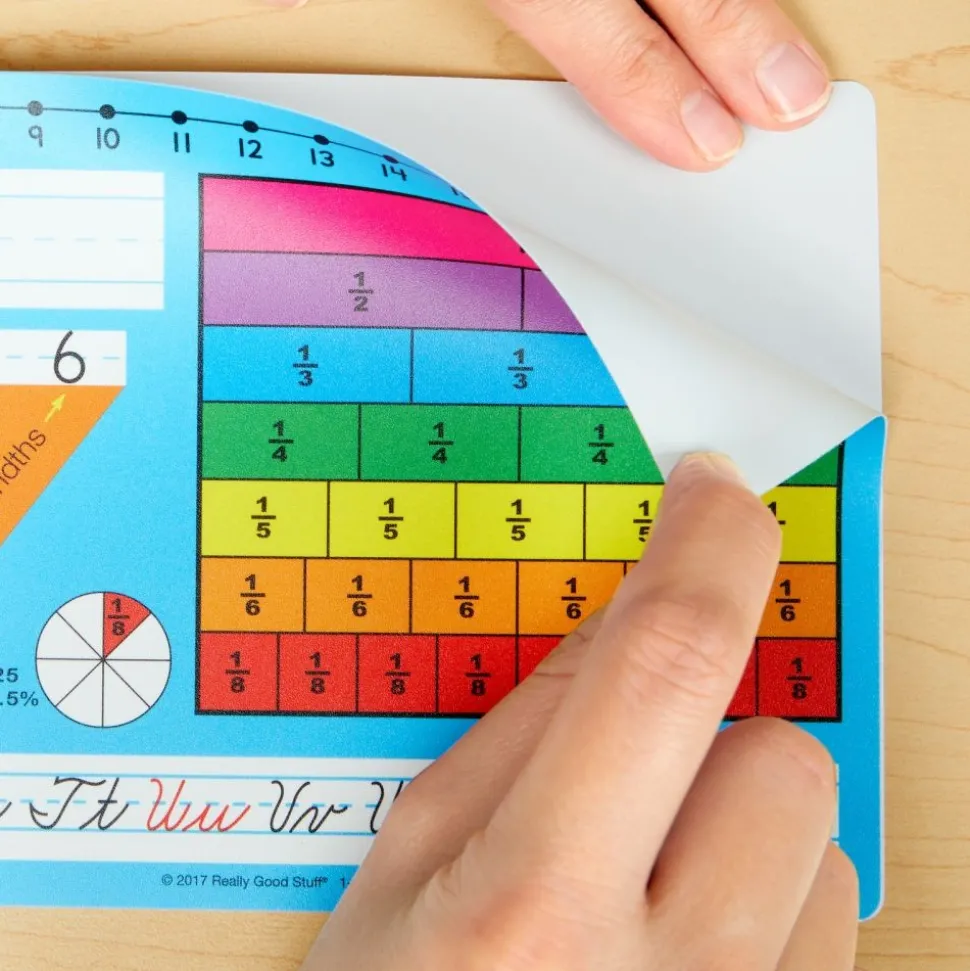 Zaner-Bloser Cursive Self-Adhesive Deluxe Plastic Desktop Helpers™ - Set Of 24