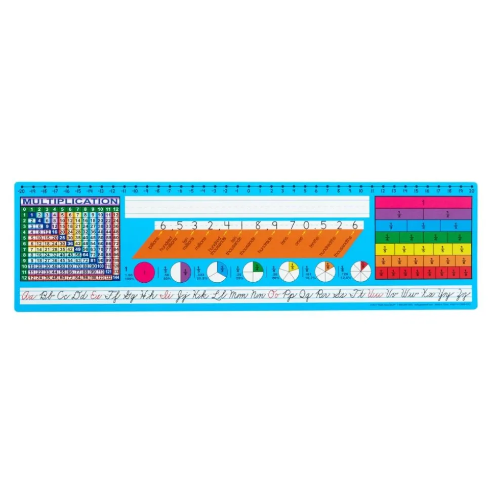 Zaner-Bloser Cursive Self-Adhesive Deluxe Plastic Desktop Helpers™ - Set Of 24